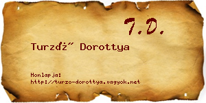 Turzó Dorottya névjegykártya