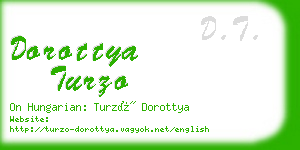 dorottya turzo business card
